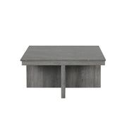 Reef – Gray 5PC Coffee Table Set. Includes 4 Cushioned Storage Ottomans - T144-C-Table