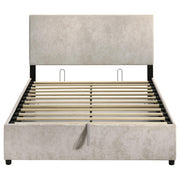 Reeves Upholstered Full Lift-Top Storage Platform Bed Beige - 315918BGEF