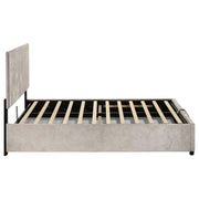 Reeves Upholstered Full Lift-Top Storage Platform Bed Beige - 315918BGEF