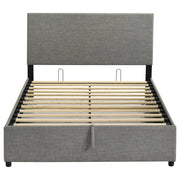 Reeves Upholstered Full Lift-Top Storage Platform Bed Grey - 315918GRYF