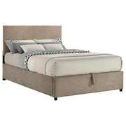 Reeves Upholstered Full Lift-Top Storage Platform Bed Tan - 315918TANF