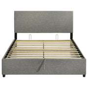 Reeves Upholstered Queen Lift-Top Storage Platform Bed Grey - 315918GRYQ