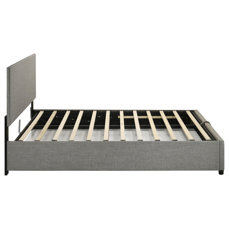 Reeves Upholstered Queen Lift-Top Storage Platform Bed Grey - 315918GRYQ