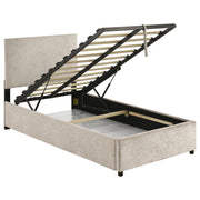 Reeves Upholstered Twin Lift-Top Storage Platform Bed Beige - 315918BGET