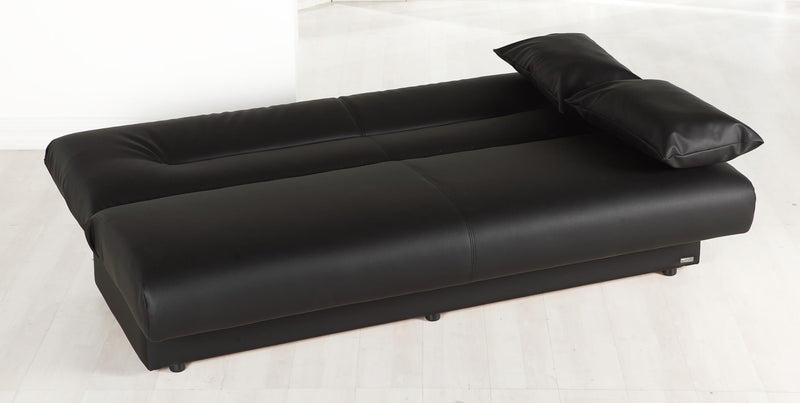 Regata 3 Seat Sleeper (Escudo Black - Pu) 1 Piece - Gate FurnitureSleeper Sofa