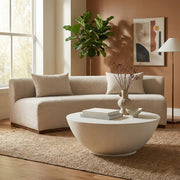 Reggio Concrete Indoor/Outdoor Coffee Table in White - 99040White-CT