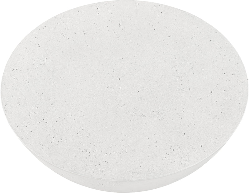 Reggio Concrete Indoor/Outdoor Coffee Table in White - 99040White-CT