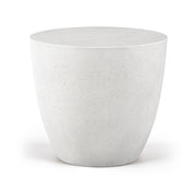 Reggio Concrete Indoor/Outdoor End / Side Table in White - 99040White-ET