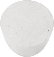 Reggio Concrete Indoor/Outdoor End / Side Table in White - 99040White-ET