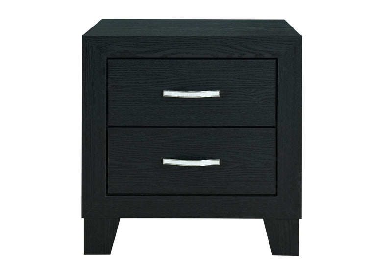 Reid Black Nightstand - REID-BLACK-NS