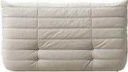 Relax 54.75" Vegan Leather Upholstered Loveseat in Cream - 44063Cream-L