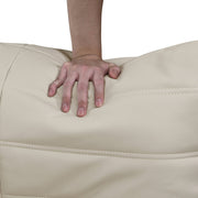 Relax 54.75" Vegan Leather Upholstered Loveseat in Cream - 44063Cream-L