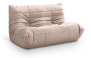 Relax 54.75" Vegan Leather Upholstered Loveseat in Natural - 44063Tan-L