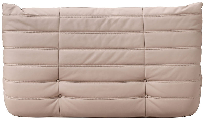 Relax 54.75" Vegan Leather Upholstered Loveseat in Natural - 44063Tan-L