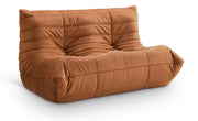 Relax 54.75" Velvet Upholstered Loveseat in Cognac - 44064Cognac-L