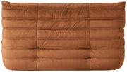 Relax 54.75" Velvet Upholstered Loveseat in Cognac - 44064Cognac-L