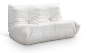 Relax 54.75" Velvet Upholstered Loveseat in Cream - 44064Cream-L