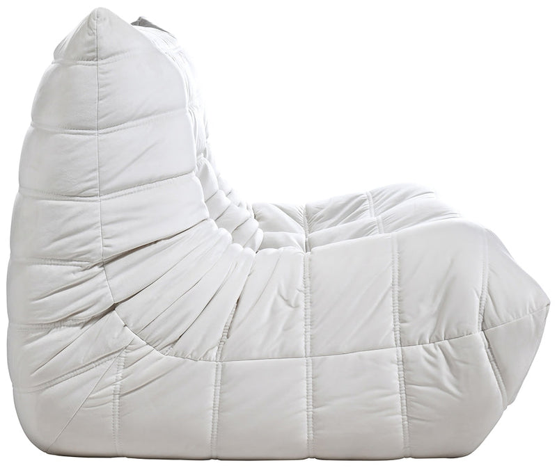 Relax 54.75" Velvet Upholstered Loveseat in Cream - 44064Cream-L