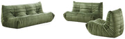 Relax 54.75" Velvet Upholstered Loveseat in Green - 44064Green-L