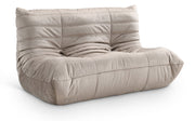 Relax 54.75" Velvet Upholstered Loveseat in Taupe - 44064Taupe-L