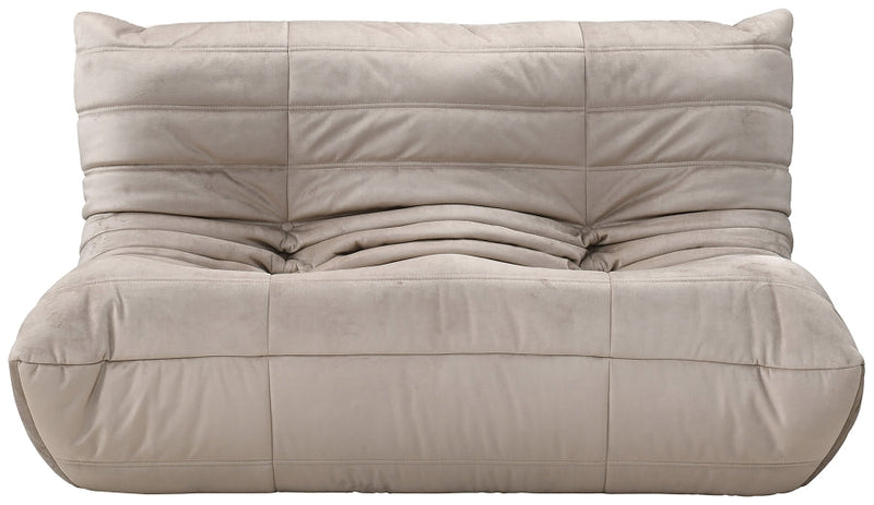Relax 54.75" Velvet Upholstered Loveseat in Taupe - 44064Taupe-L