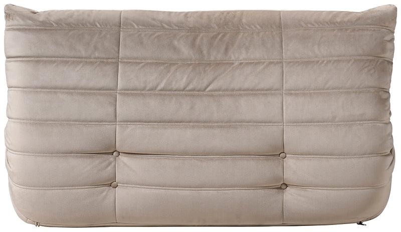 Relax 54.75" Velvet Upholstered Loveseat in Taupe - 44064Taupe-L