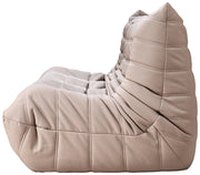Relax 77.75" Vegan Leather Upholstered Sofa in Natural - 44063Tan-S