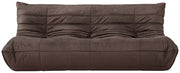 Relax 77.75" Velvet Upholstered Sofa in Brown - 44064Brown-S