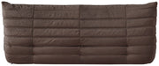 Relax 77.75" Velvet Upholstered Sofa in Brown - 44064Brown-S