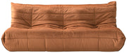 Relax 77.75" Velvet Upholstered Sofa in Cognac - 44064Cognac-S