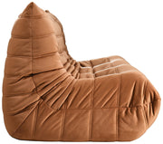 Relax 77.75" Velvet Upholstered Sofa in Cognac - 44064Cognac-S