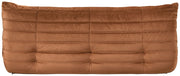 Relax 77.75" Velvet Upholstered Sofa in Cognac - 44064Cognac-S