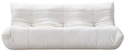 Relax 77.75" Velvet Upholstered Sofa in Cream - 44064Cream-S