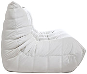 Relax 77.75" Velvet Upholstered Sofa in Cream - 44064Cream-S