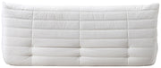 Relax 77.75" Velvet Upholstered Sofa in Cream - 44064Cream-S