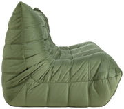 Relax 77.75" Velvet Upholstered Sofa in Green - 44064Green-S
