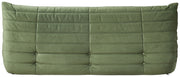 Relax 77.75" Velvet Upholstered Sofa in Green - 44064Green-S