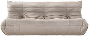 Relax 77.75" Velvet Upholstered Sofa in Taupe - 44064Taupe-S