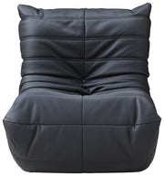 Relax Vegan Leather Upholstered Chair in Black - 44063Black-C
