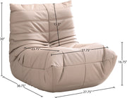 Relax Vegan Leather Upholstered Chair in Natural - 44063Tan-C