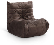 Relax Velvet Upholstered Chair in Brown - 44064Brown-C