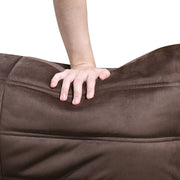 Relax Velvet Upholstered Chair in Brown - 44064Brown-C