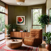 Relax Velvet Upholstered Chair in Cognac - 44064Cognac-C