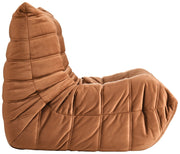 Relax Velvet Upholstered Chair in Cognac - 44064Cognac-C