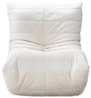 Relax Velvet Upholstered Chair in Cream - 44064Cream-C