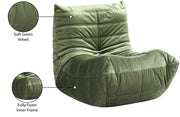 Relax Velvet Upholstered Chair in Green - 44064Green-C