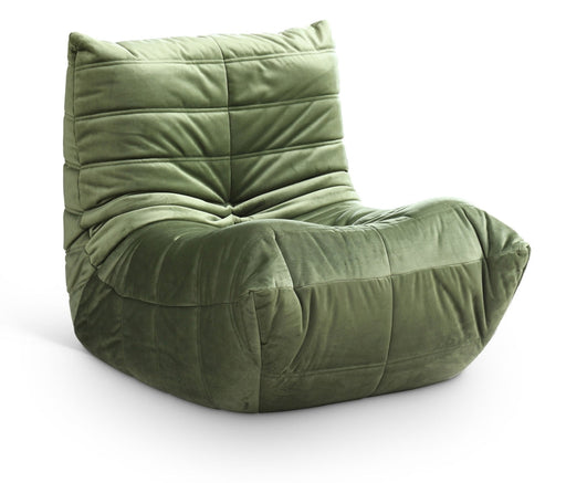 Relax Velvet Upholstered Chair in Green - 44064Green-C