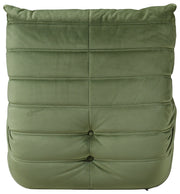 Relax Velvet Upholstered Chair in Green - 44064Green-C
