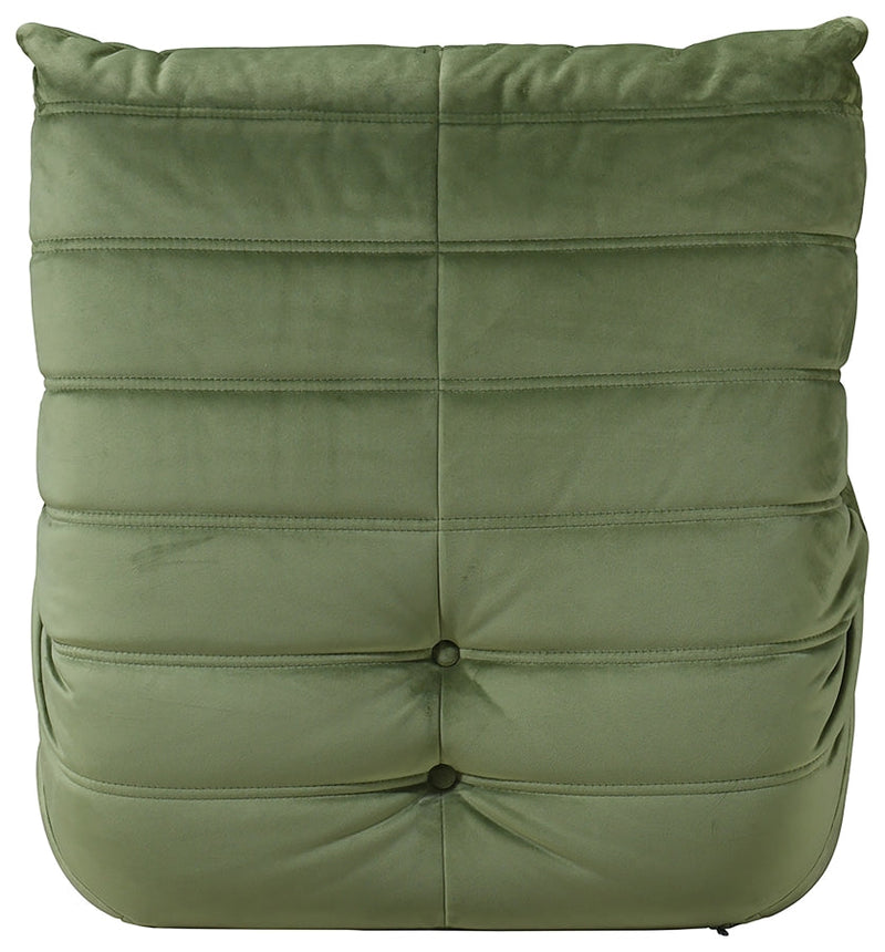 Relax Velvet Upholstered Chair in Green - 44064Green-C