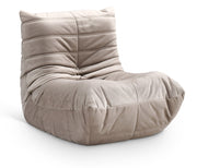 Relax Velvet Upholstered Chair in Taupe - 44064Taupe-C
